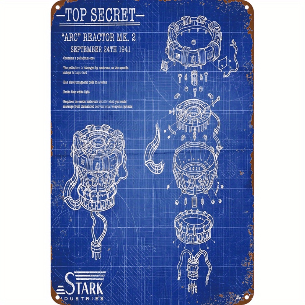 Tech Office Wall Decor - CIFBUY Ретро-индустриальный алюминиевый настенный декор, водонепроницаемая